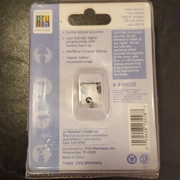 RTH Home Decor 7 Day Digital Weekly Timer - Picture 2 of 2